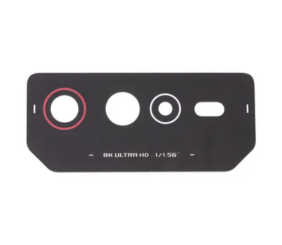 For Asus ROG Phone 6 AI2201-C AI2201-F Back Camera Lens (Black Red)
