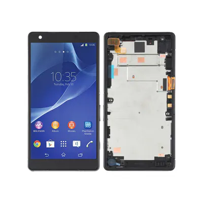 Original LCD Screen For Sony Xperia Z2a D6563 Digitizer Full Assembly with Frame(Black)