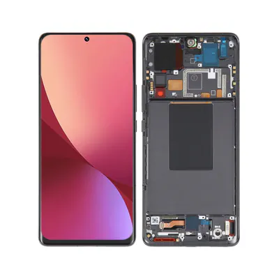 For Xiaomi 12 Pro / 12S Pro AMOLED Original LCD Screen Digitizer Full Assembly with Frame(Black)