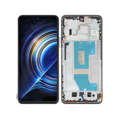 AMOLED Original LCD Screen For Xiaomi Redmi K50 / K50 Pro Digitizer Full Assembly with Frame (Black)