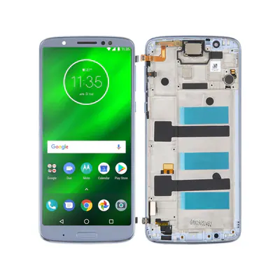 Original LCD Screen For Motorola Moto G6 Plus Digitizer Full Assembly With Frame(Blue)