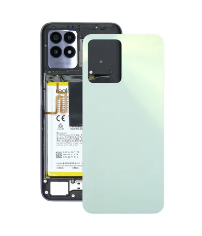 For Realme C35 Original Battery Back Cover(Green)