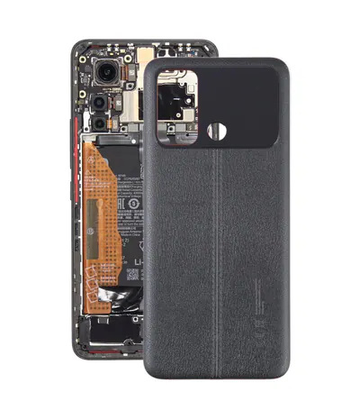 For Xiaomi Poco C55 Original Battery Back Cover (Black)