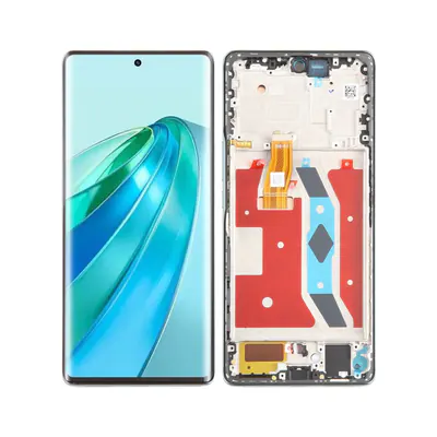 For Honor X9A Original LCD Screen Digitizer Full Assembly with Frame (Green)