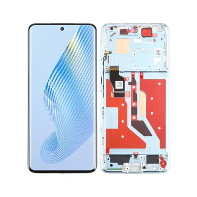 For Honor Magic5 Original LCD Screen Digitizer Full Assembly with Frame (Blue)