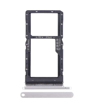 For Honor Play 20A SIM + SIM / Micro SD Card Tray (Silver)