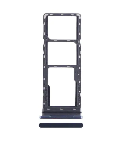 For Tecno Pova 2 SIM Card Tray + SIM Card Tray + Micro SD Card Tray (Dark Blue)