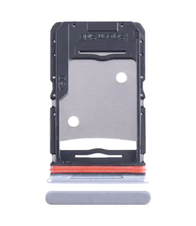 For Infinix Note 12 Pro 4G SIM Card Tray + SIM Card Tray + Micro SD Card Tray (Silver)