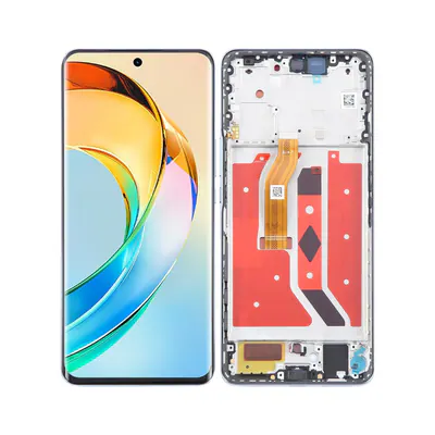 For Honor X9b Original LCD Screen Digitizer Full Assembly with Frame (Silver)