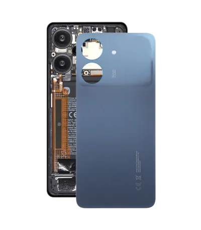 For Xiaomi Poco C65 Original Battery Back Cover(Blue)