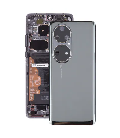 For Huawei P50 Pro Battery Back Cover with Camera Lens(Black)