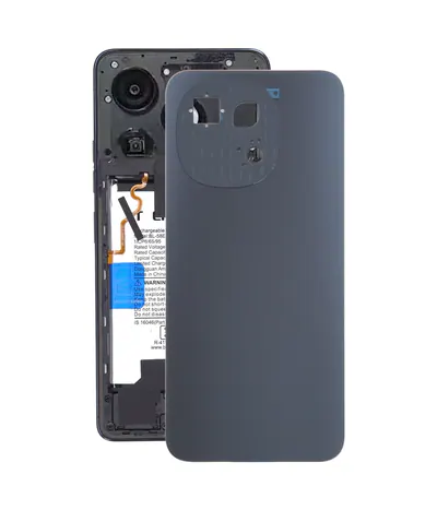 For Tecno Spark Go 1 Original Battery Back Cover(Black)