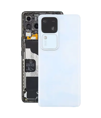 For vivo V30 5G Original Battery Back Cover with Camera Lens Cover(White)