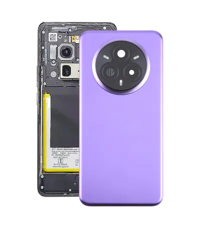 For Realme 14 Pro+ Original Battery Back Cover with Camera Lens Cover(Purple)