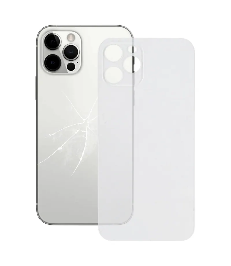 Easy Replacement Big Camera Hole Back Battery Cover for iPhone 12 Pro Max(Transparent) — image 1