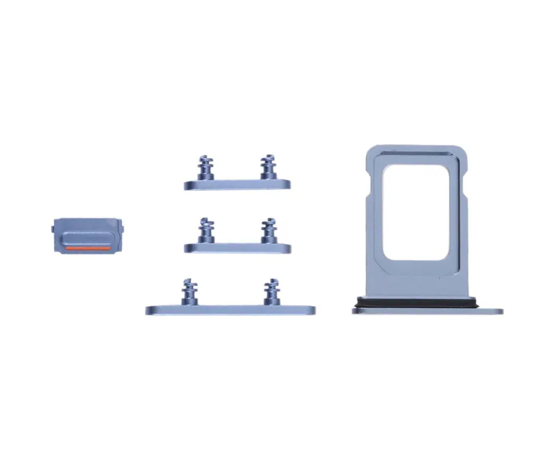 SIM Card Tray + SIM Card Tray + Side Keys for iPhone 14 (Blue) — image 1