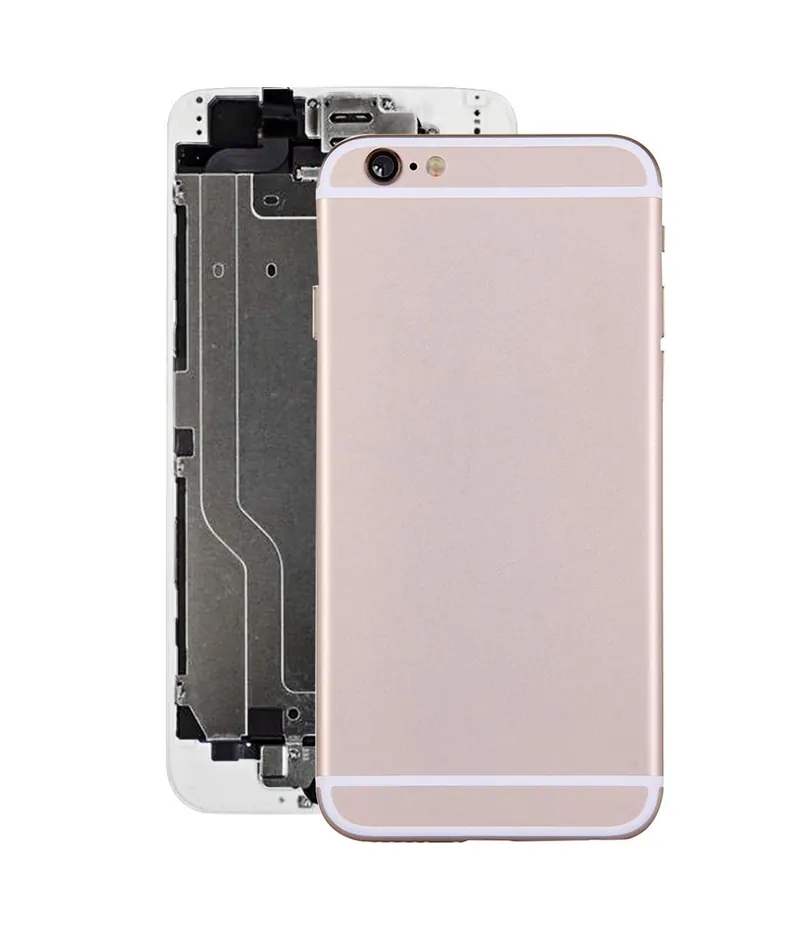 Full Housing Back Cover with Power Button & Volume Button Flex Cable for iPhone 6(Gold) — image 1