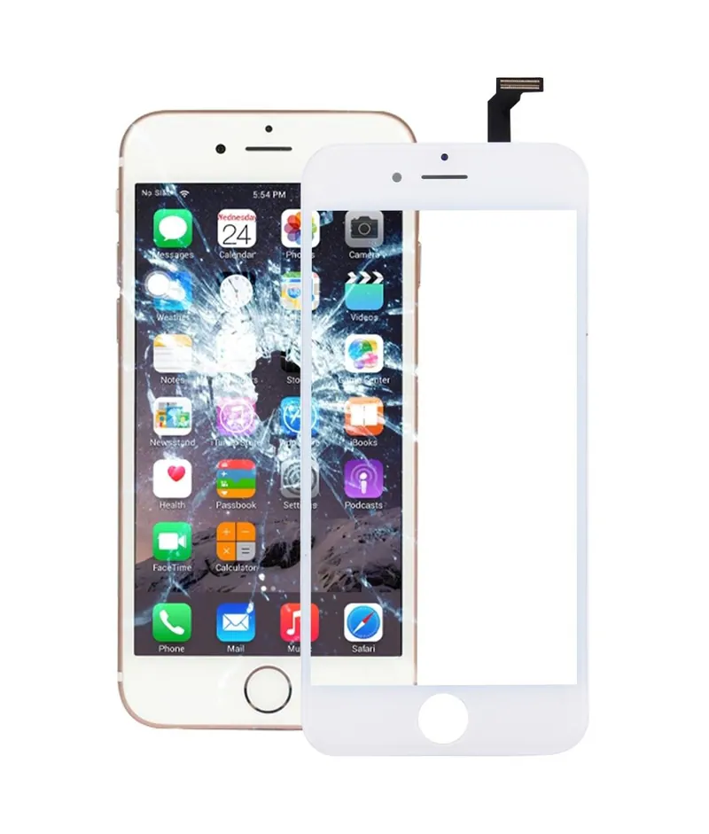 Touch Panel with Front LCD Screen Bezel Frame & OCA Optically Clear Adhesive for iPhone 6(White) — image 1