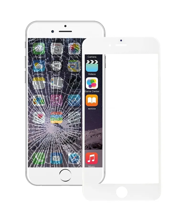 Front Screen Outer Glass Lens with Front LCD Screen Bezel Frame & OCA Optically Clear Adhesive for iPhone 6(White) — image 1