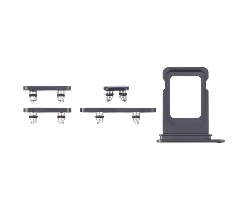 For iPhone 16 Pro Original SIM Card Tray + Side Keys (Black) — image 1
