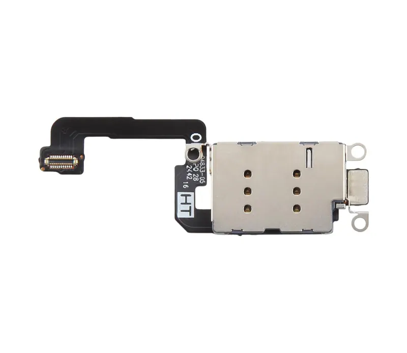 For iPhone 16 Single SIM Card Holder Socket with Flex Cable — image 1