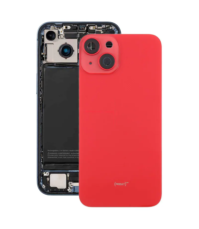 For iPhone 14 China Version Battery Back Cover with Middle Frame(Red) — image 1