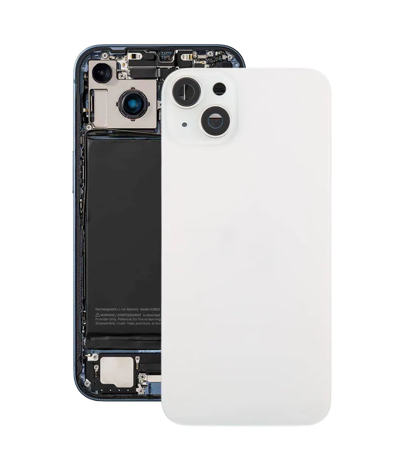 For iPhone 14 Plus China Version Battery Back Cover with Middle Frame(White) — image 1