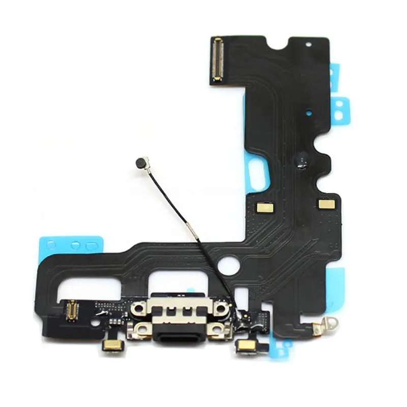 Charging Port + Audio Flex Cable for iPhone 7(Black) — image 1