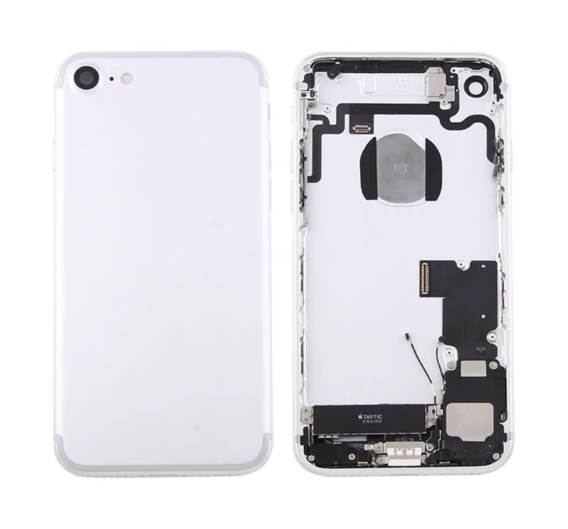 Battery Back Cover Assembly with Card Tray for iPhone 7(Silver) — image 1