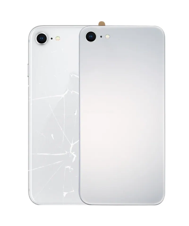 Glass Mirror Surface Battery Back Cover for iPhone 8 (Silver) — image 1