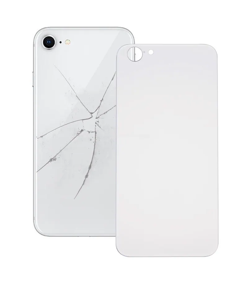 Glass Battery Back Cover for iPhone 8 (Silver) — image 1