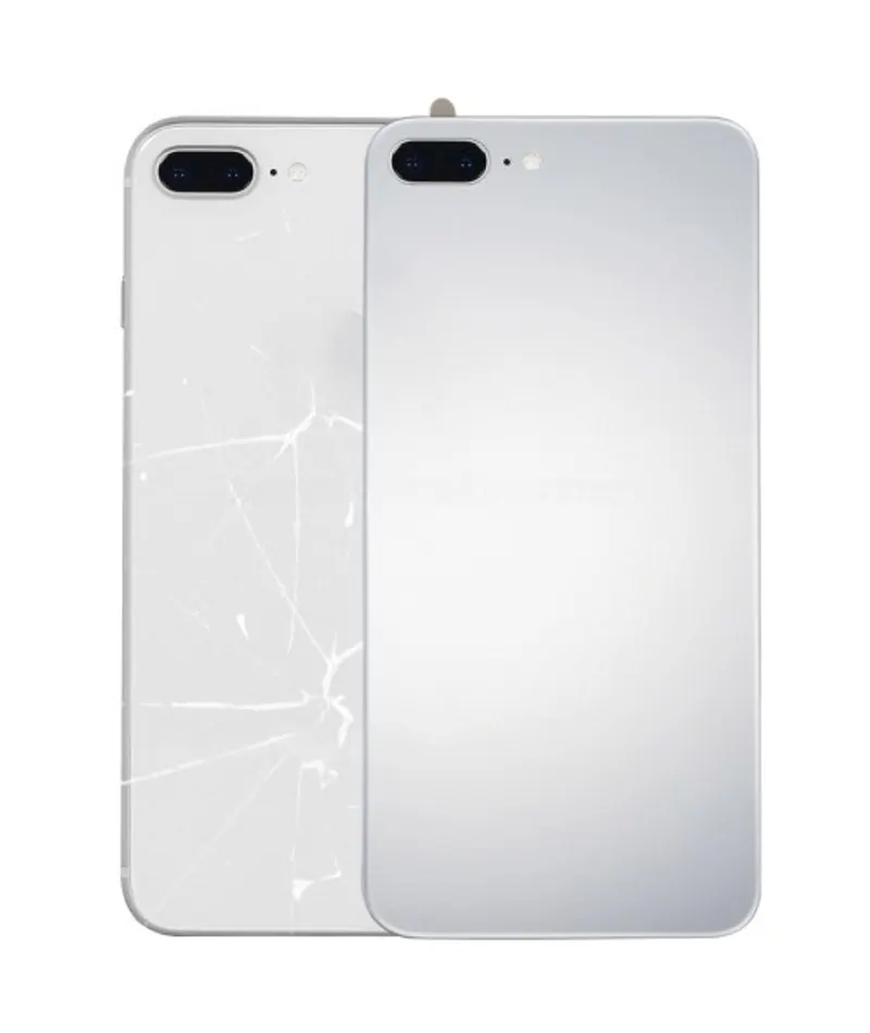 Glass Mirror Surface Battery Back Cover for iPhone 8 Plus (Silver) — image 1