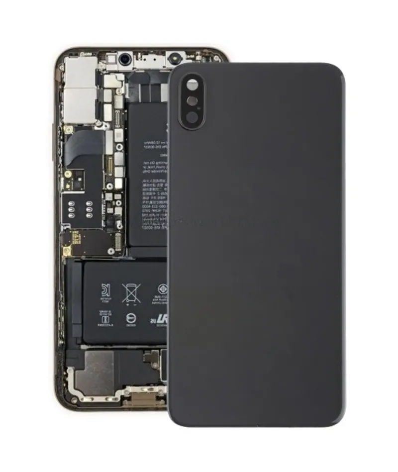 Battery Back Cover with Back Camera Bezel & Lens & Adhesive for iPhone XS Max(Black) — image 1
