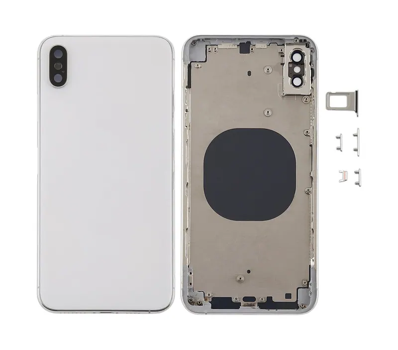 Back Cover with Camera Lens & SIM Card Tray & Side Keys for iPhone XS Max(White) — image 1
