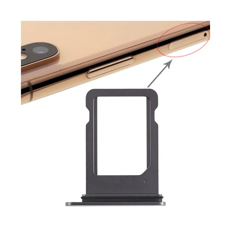 SIM Card Tray for iPhone XS (Single SIM Card)(Black) — image 1