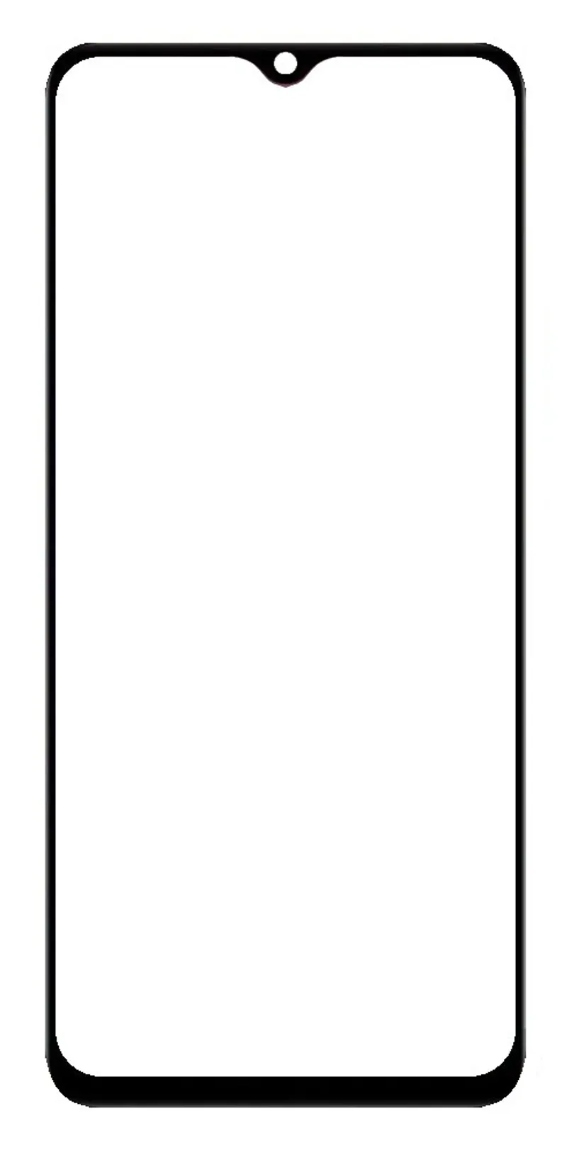 Front Glass for Vivo Y28s 5G - Black — image 1