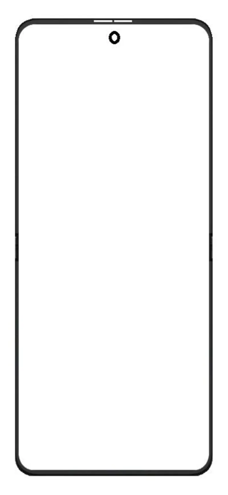 Front Glass for Huawei Pocket S - Blue — image 1