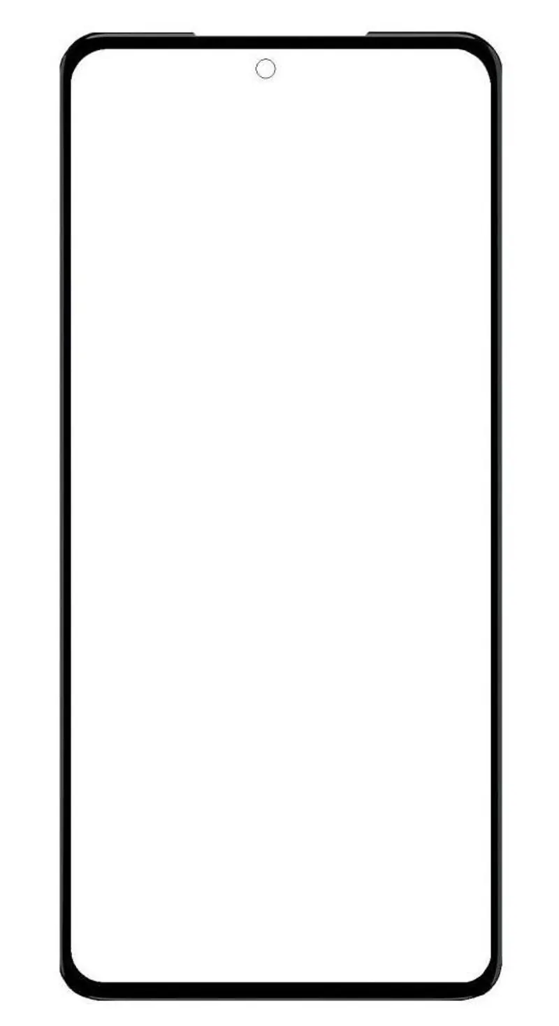 Front Glass for Motorola Moto G71s - Black — image 1