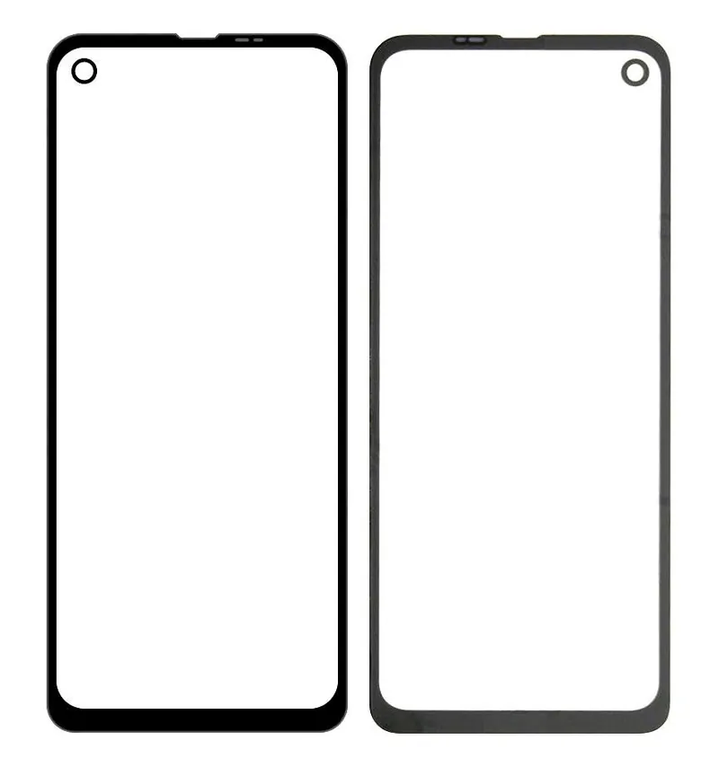 Front Glass for Motorola One Action - Blue — image 1