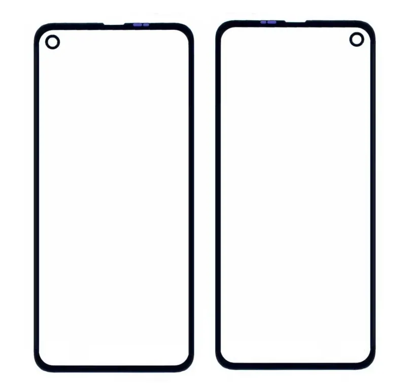 Front Glass for Motorola One Vision - Blue — image 1