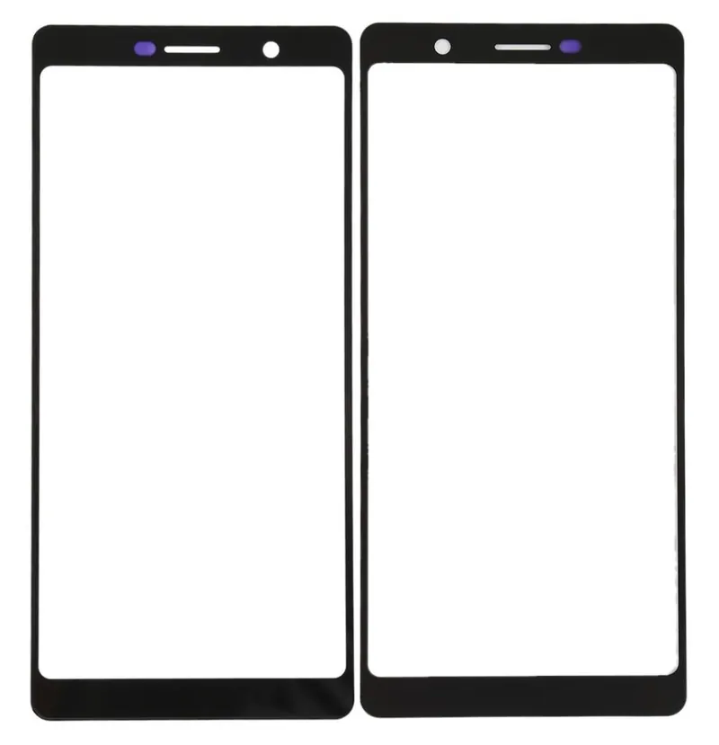 Front Glass for Nokia 7 Plus - Black — image 1