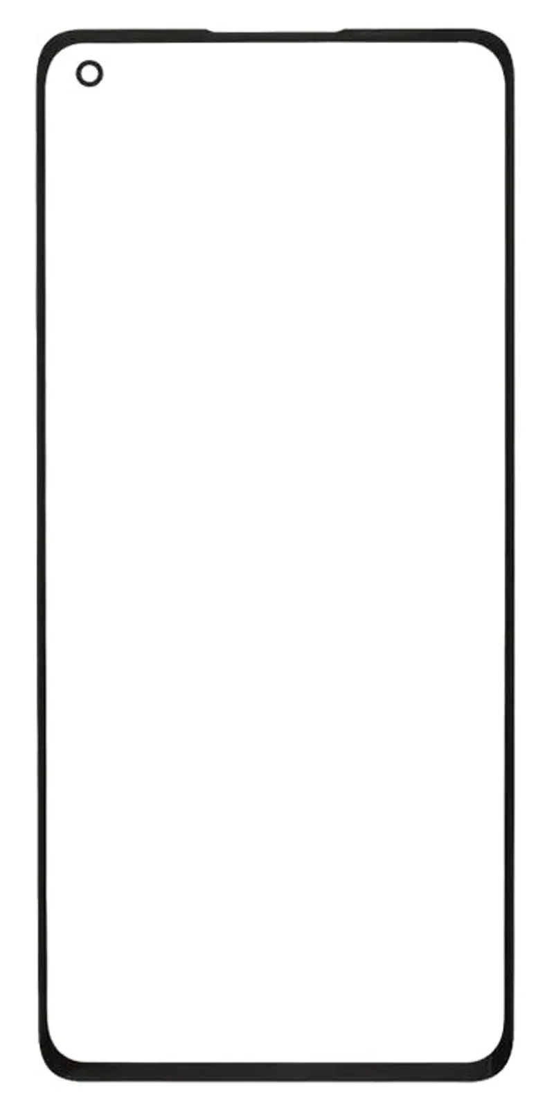 Front Glass for Oppo Reno7 Z 5G - Black — image 1