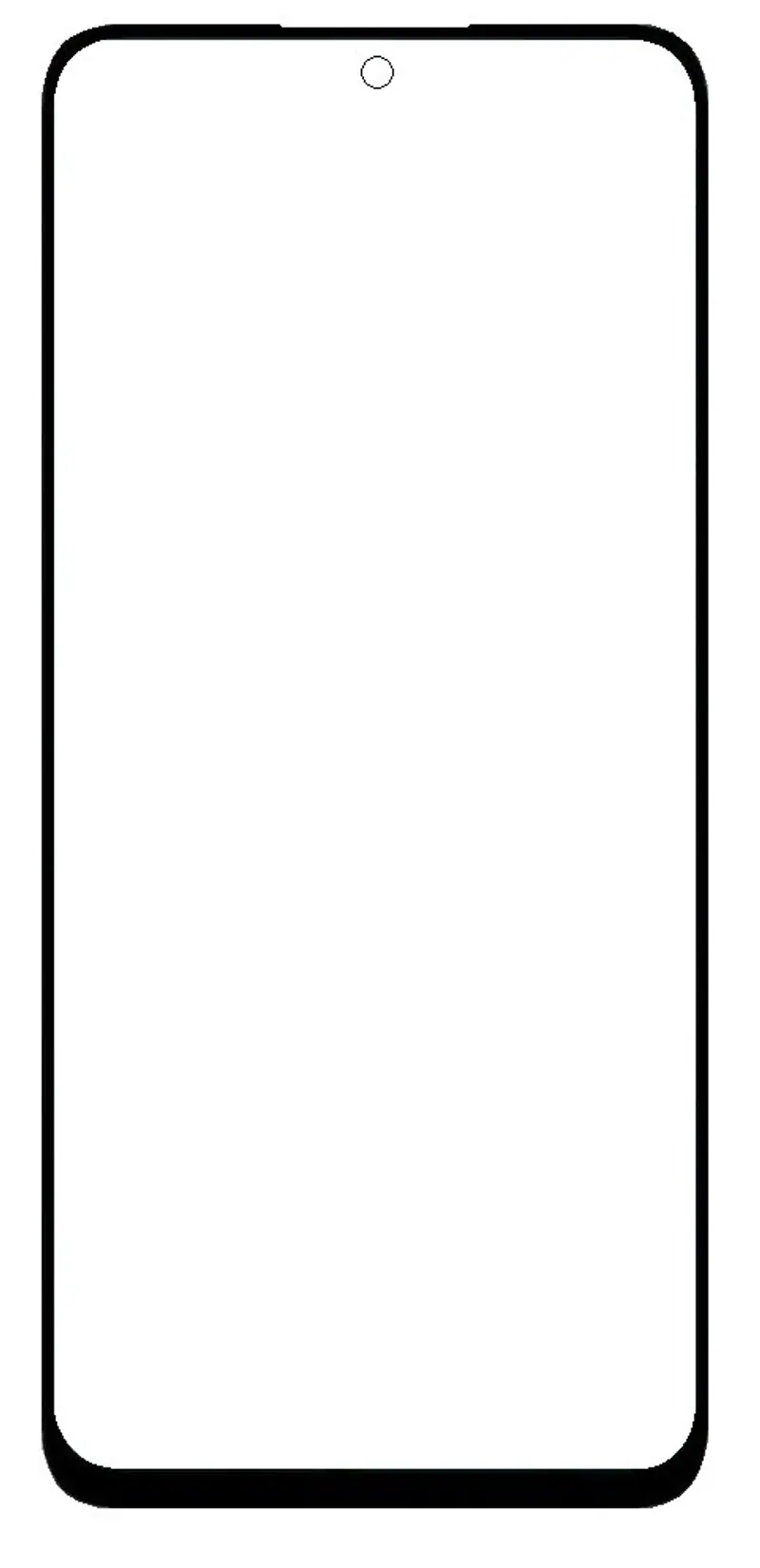 Front Glass for Honor 90 Smart - Black — image 1