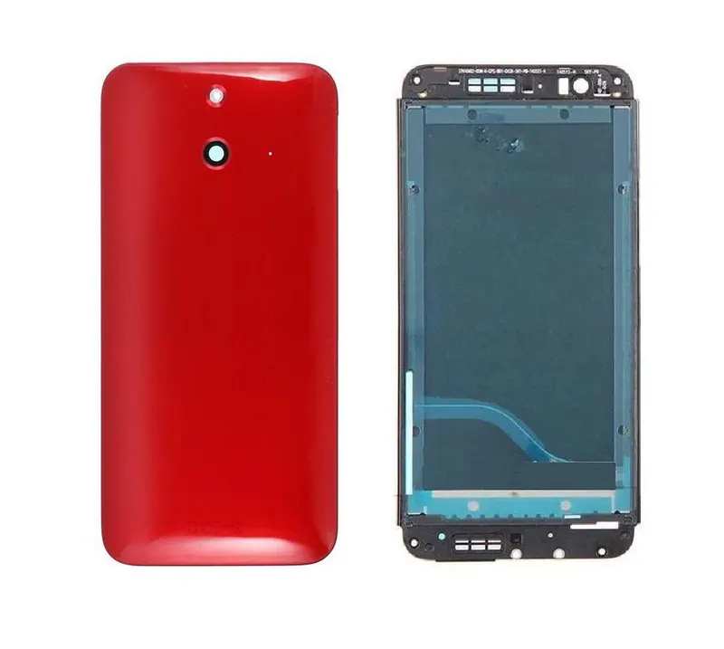 Full Body Housing for HTC One - E8 - Red — image 1