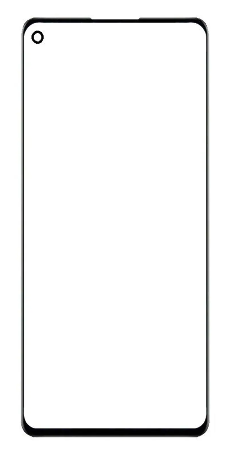 Front Glass for Realme Q5 Pro - Black — image 1