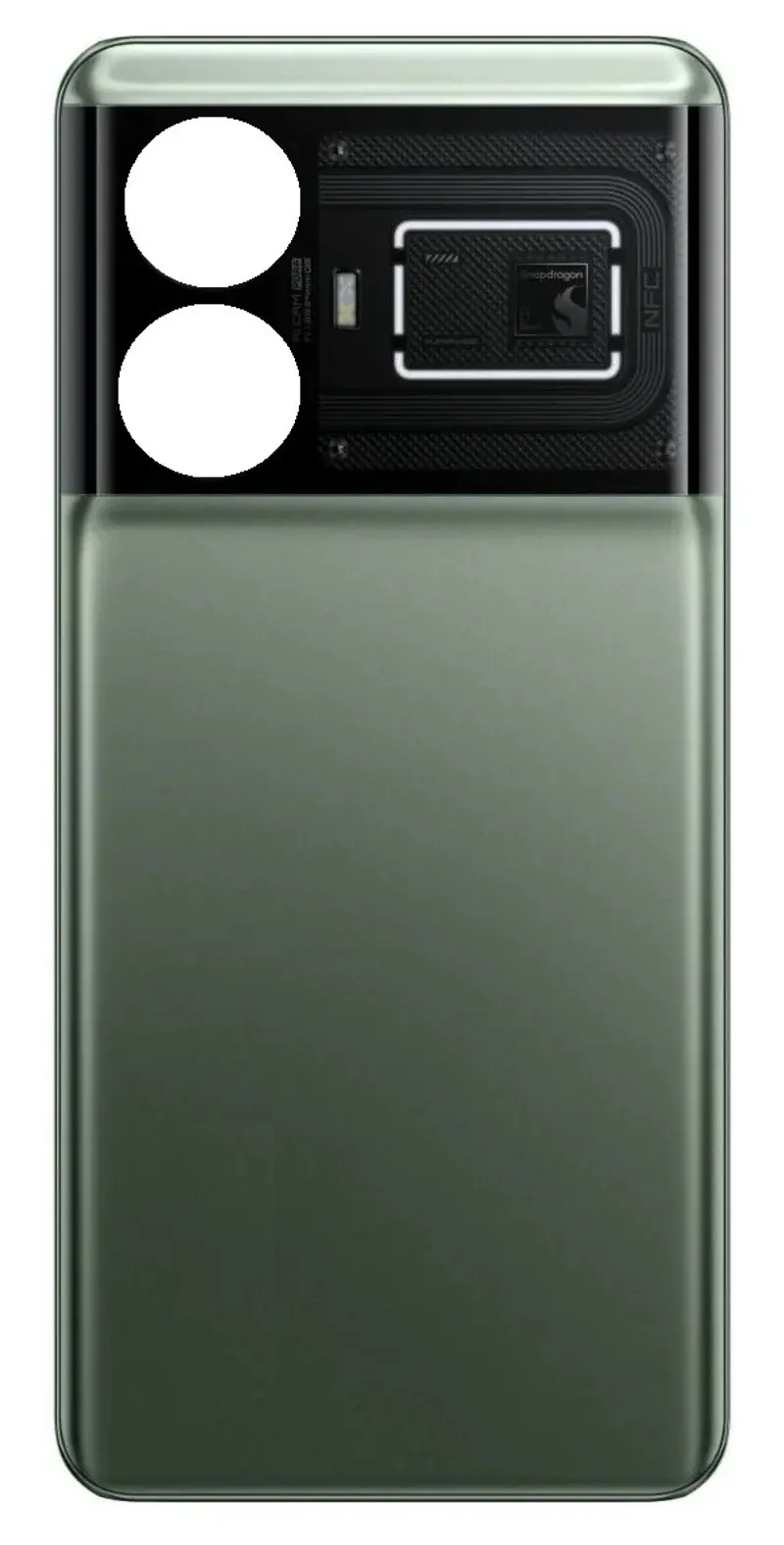 Back Panel Cover for Realme GT5 - Black — image 1