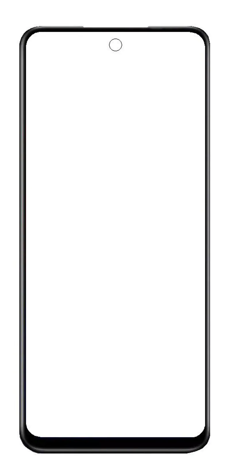 Front Glass for Infinix Hot 30 Play NFC - Black — image 1