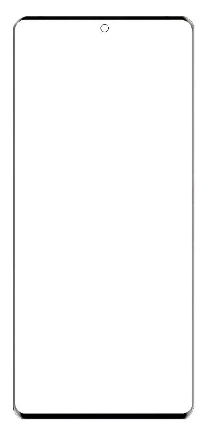 Front Glass for ZTE Nubia Z40 Pro 5G - Black — image 1