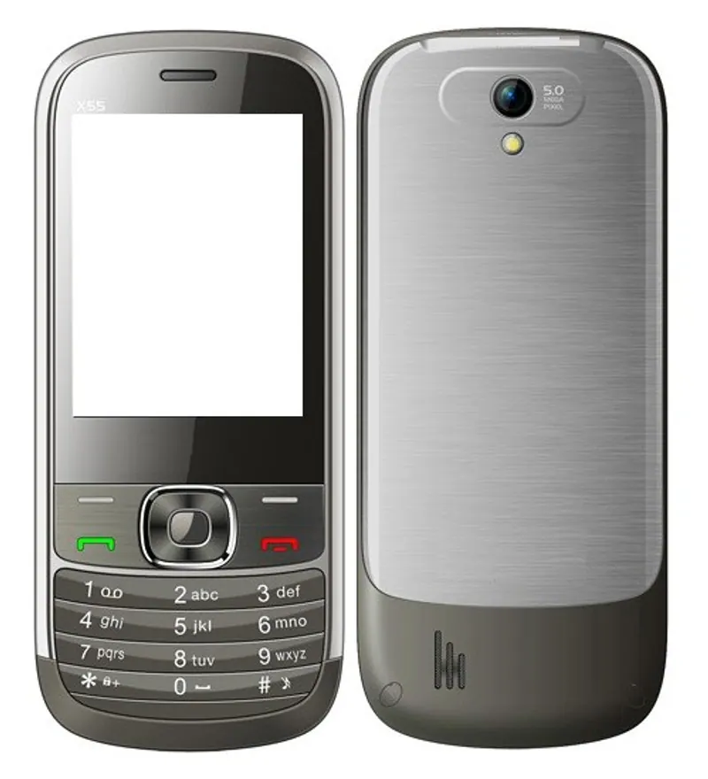 Full Body Housing for Micromax X55 Blade - Grey — image 1