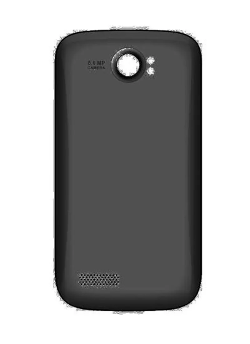 Back Panel Cover for Celkon A107 Plus - Black — image 1